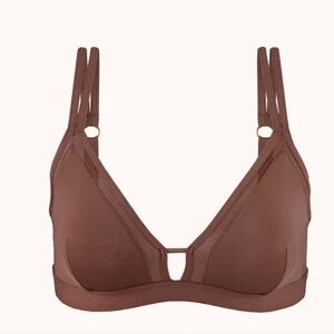 Mesh Trim Padded Bralette